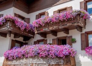 balcones coloridos con encanto